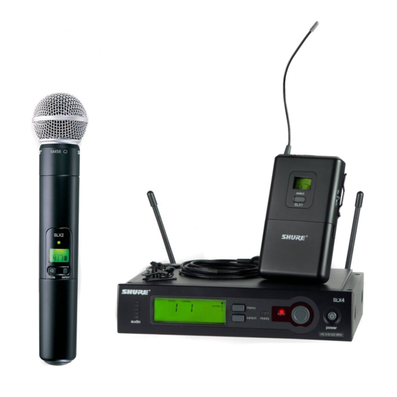 Shure SLX Wireless Handbuch