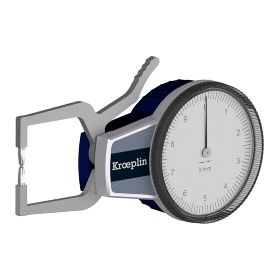 kroeplin E110K Bedienungsanleitung