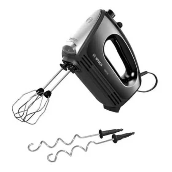 Bosch CleverMixx Spotlight MFQ25 Serie Gebrauchsanleitung