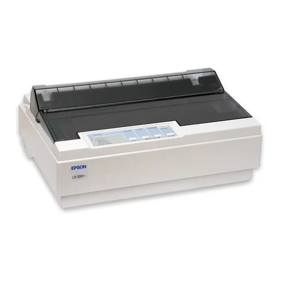 Epson LX-300+ Benutzerhandbuch