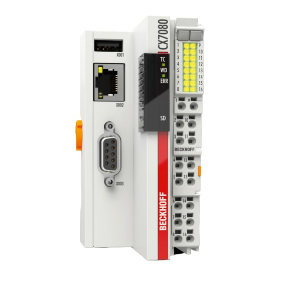 Beckhoff CX7080 Handbücher