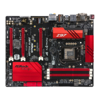 ASROCK Fatal1ty Z97X Killer/3.1-Serie Bedienungsanleitung