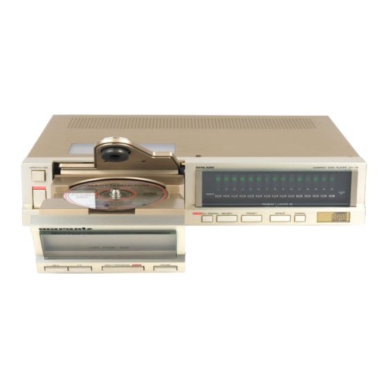 Marantz CD-73 Bedienungsanleitung