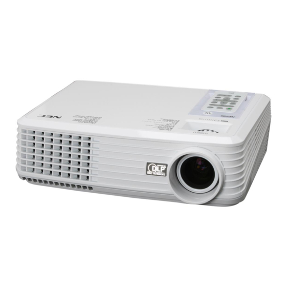 NEC NP100 Bedienungsanleitung