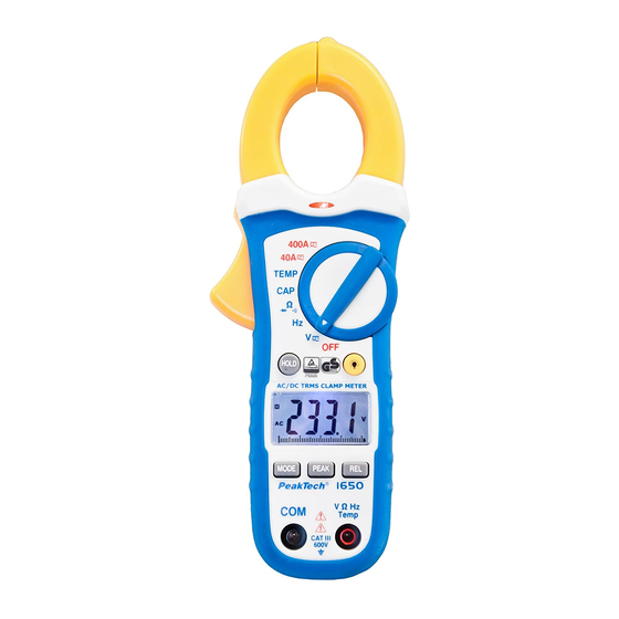 PeakTech 1650 Bedienungsanleitung