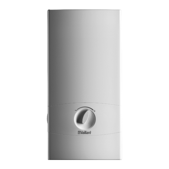 Vaillant electronicVED Bedienungsanleitung