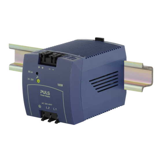 PULS MiniLine ML100-2Ph Bedienungsanleitung