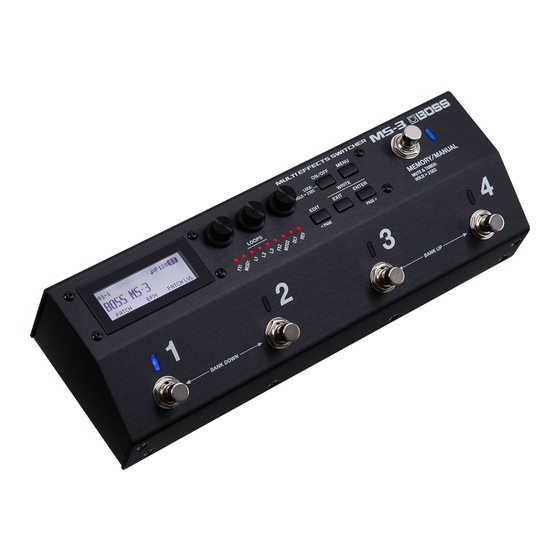Boss MS-3 Bedienungsanleitung