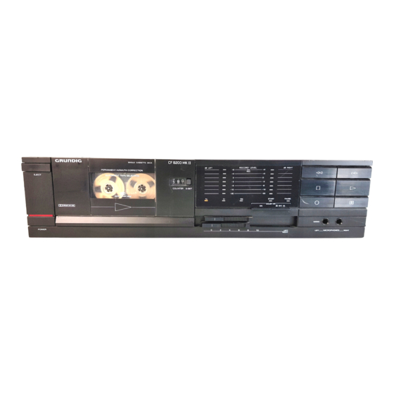 Grundig CF8200 Service