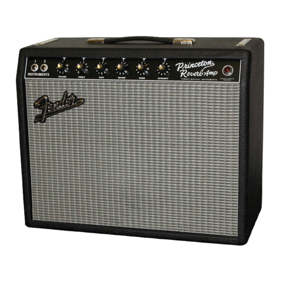 Fender 65 Princeton Reverb Amp Bedienungsanleitung