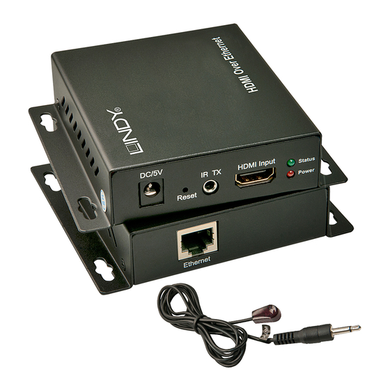 Lindy HDMI over Ethernet Extender Benutzerhandbuch