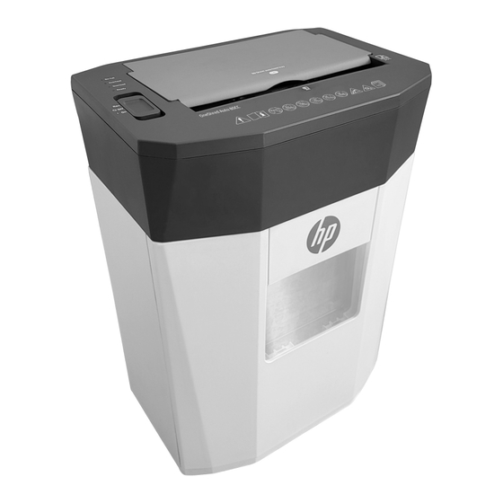 HP OneShred Auto 80CC Bedienungsanleitung