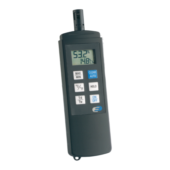 Dostmann Electronic H560 Dewpoint Pro Bedienungsanleitung