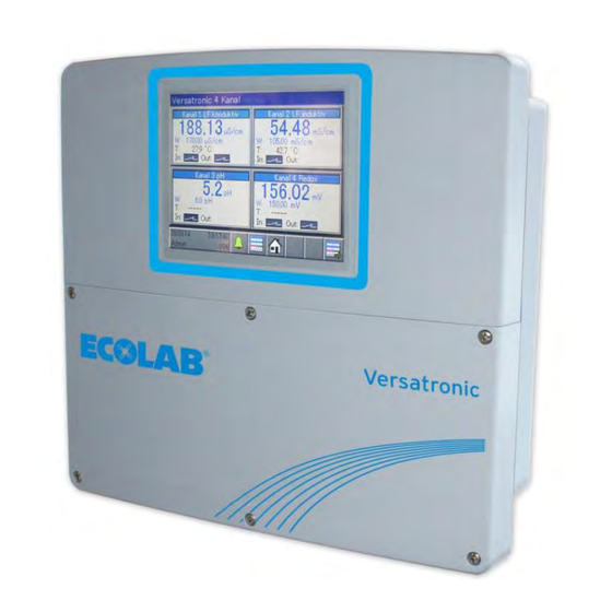 ECOLAB Versatronic Kurz- Betriebsanleitung