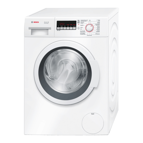 Bosch WAK282B1FG Gebrauchs- Und Aufstellanleitung