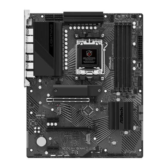 ASROCK Phantom Gaming B650 PG Lightning Benutzerhandbuch