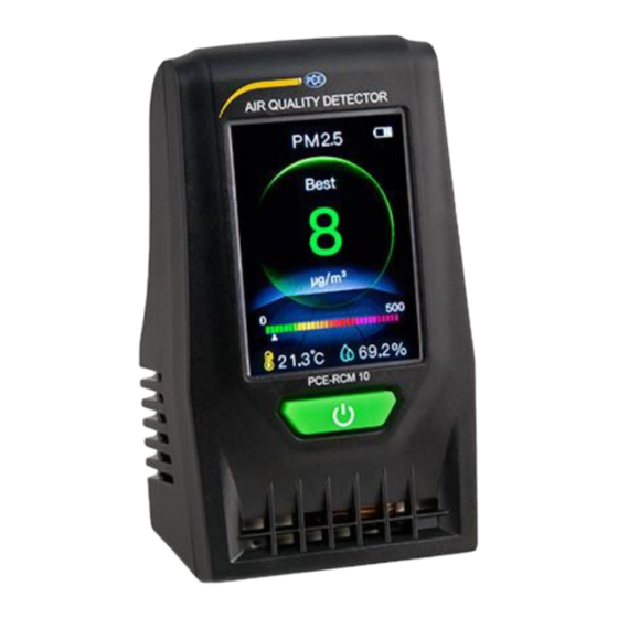 PCE Instruments RCM 10 Bedienungsanleitung