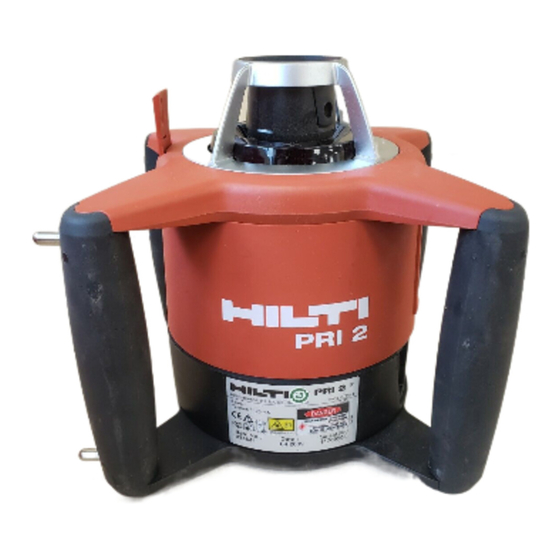 Hilti PRI 2 Handbücher