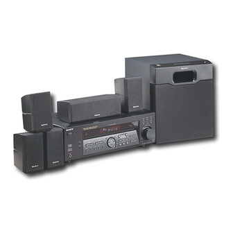 Sony HT-DDW840 Bedienungsanleitung