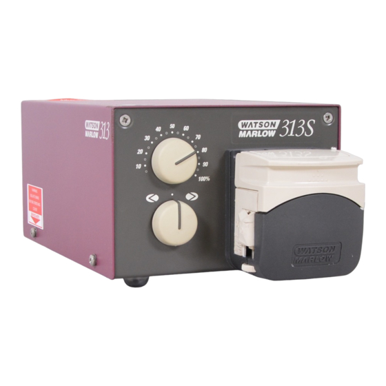 Watson-Marlow 313U Betriebsanleitung