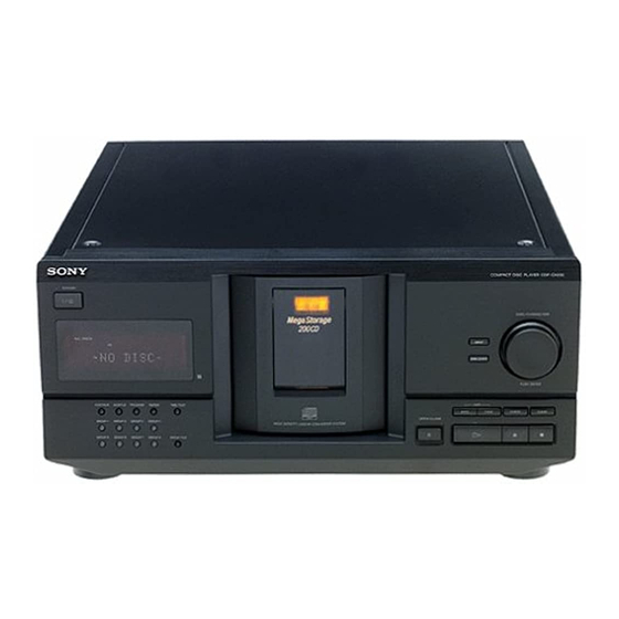 Sony CDP-CX230 Bedienungsanleitung