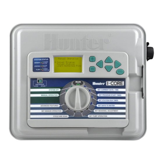 Hunter IC-600PL Installationanleitung Und Betriebsanleitung