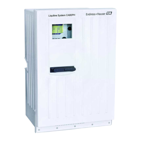 Endress+Hauser Liquiline System CA80PH Betriebsanleitung