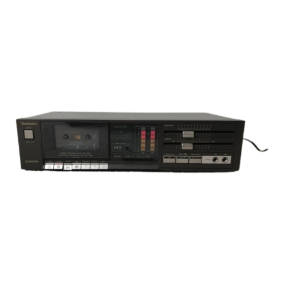 Technics RS-D400 Serviceanleitung