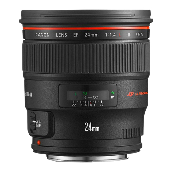 Canon EF 24mm f1.4L II USM Bedienungsanleitung
