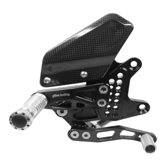 gilles.tooling as31gt2.rearsets-BM01 Anbauanleitung