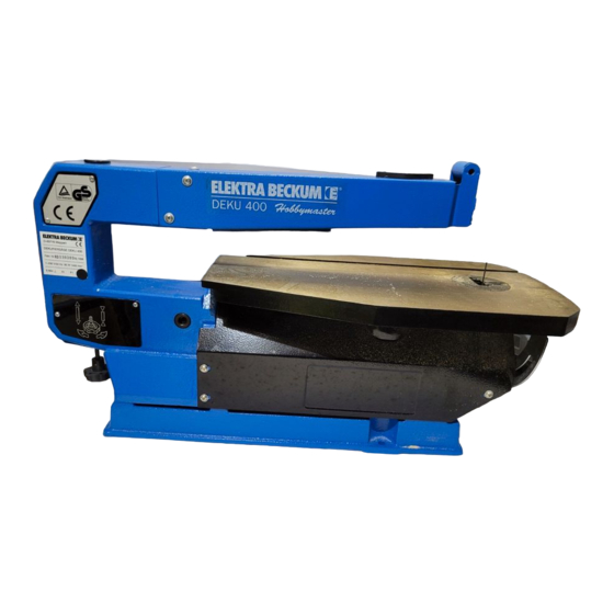 Elektra Beckum DEKU 400 Handbücher