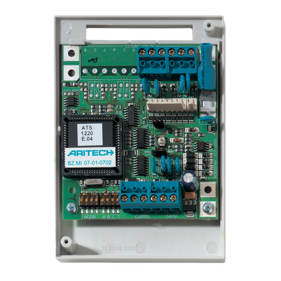 Aritech ATS1210 Installationsanleitung