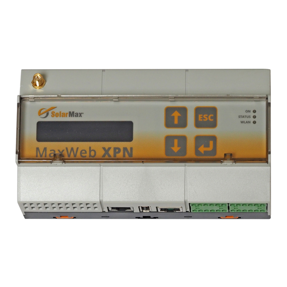 SolarMax MaxWeb XPN Installationsanleitung