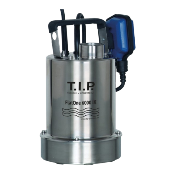T.I.P. FlatOne 6000 IX Original-Gebrauchsanweisung