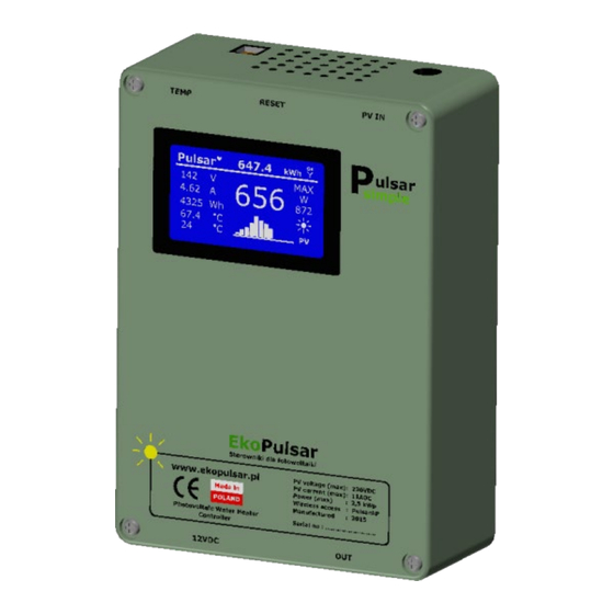 solar+more Pulsar Simple Installations- Und Bedienungshandbuch