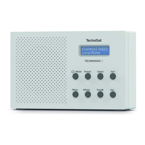 TechniSat TECHNIRADIO 3 Bedienungsanleitung