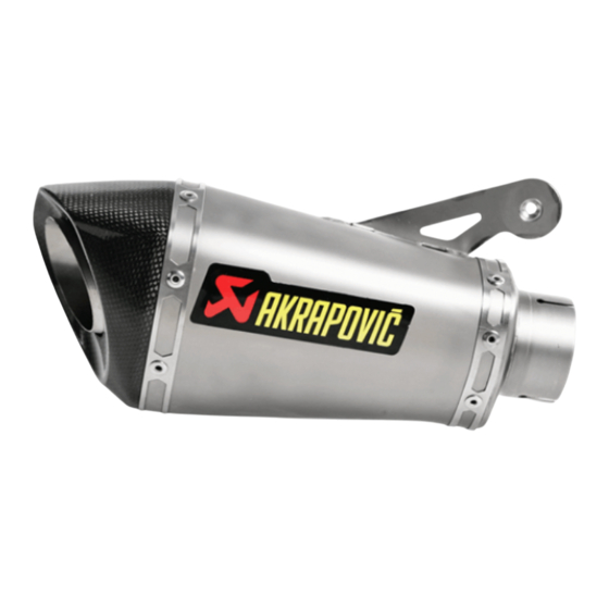 Akrapovic Slip-On Line Einbauanleitung