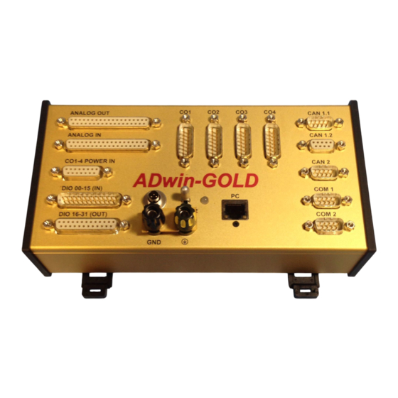 JÄGER ADwin-Gold USB Handbuch