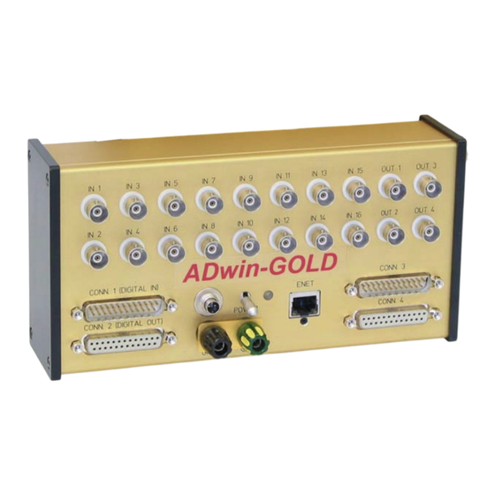 JÄGER ADwin-Gold-USB Handbuch