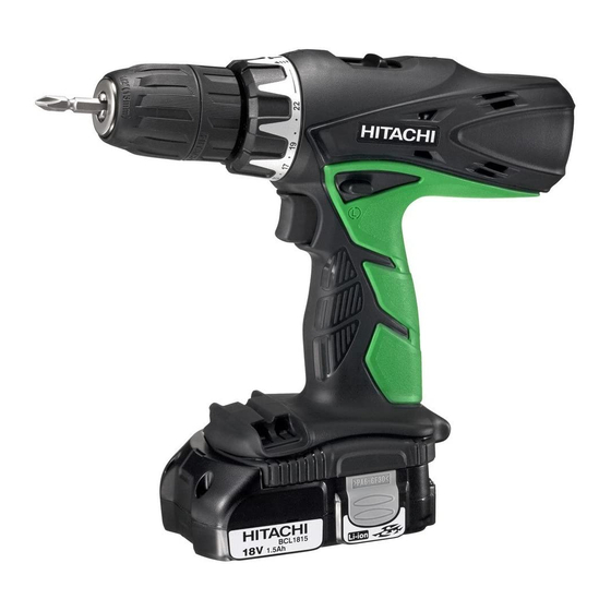 Hitachi Koki DV 14DCL2 Bedienungsanleitung