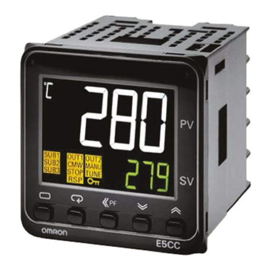 Omron E5CC Kurzanleitung