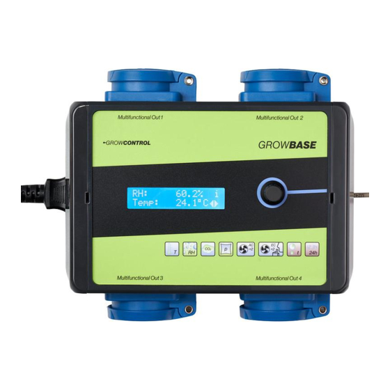GROWCONTROL GrowBase Kurzanleitung