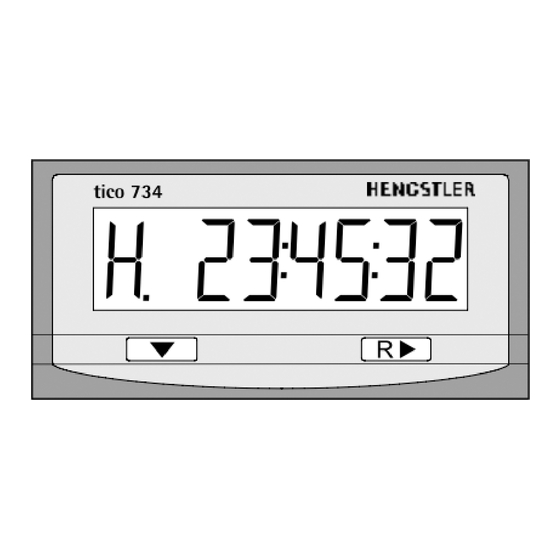 Hengstler tico 734 Betriebsanleitung