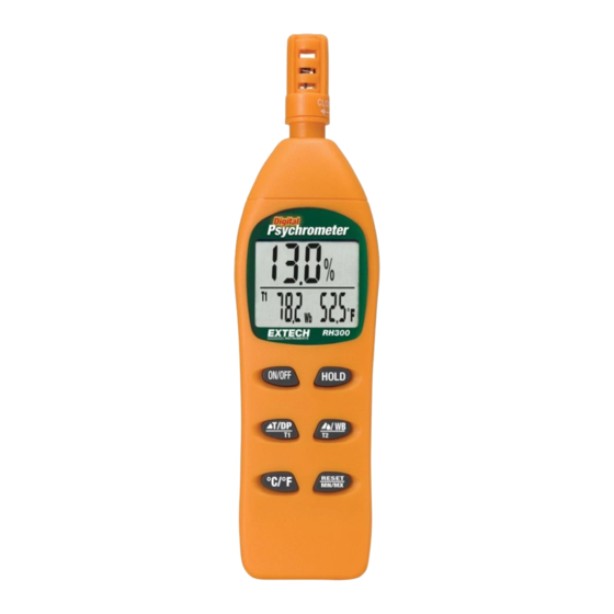 Extech RH300 series Bedienungsanleitung