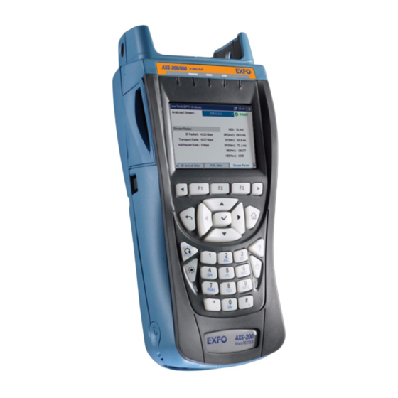 EXFO AXS-200 Bedienungsanleitung