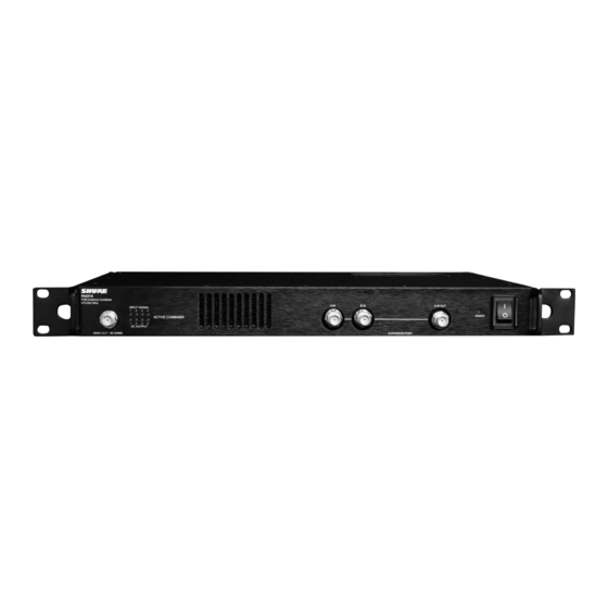 Shure PA421A Handbücher