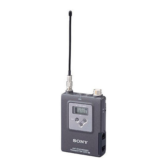 Sony WRT-8B Bedienungsanleitung