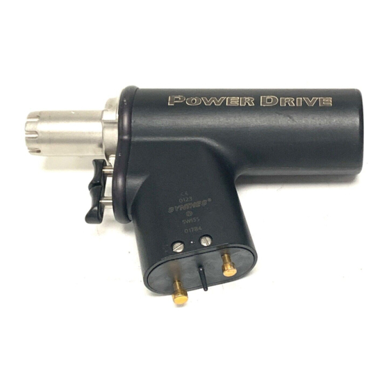 Synthes Power Drive Gebrauchsanweisung