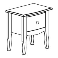 CONFORAMA Chevet 1 tiroir Montageanleitung