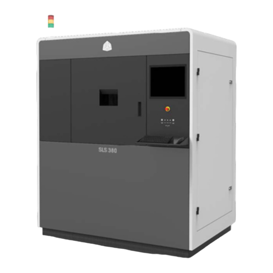 3D Systems SLS 380 Benutzerhandbuch